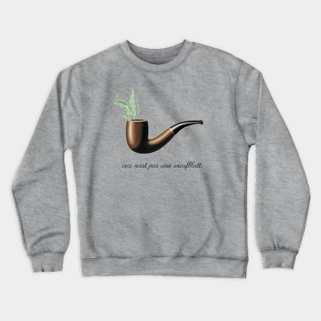 Ceci n'est pas une snarfblatt Crewneck Sweatshirt by MasterOfSporks